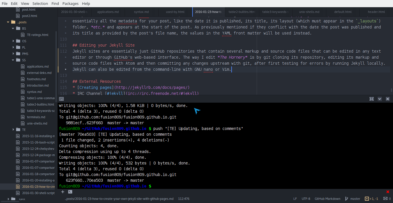 <i>The Hornery</i> opened in Atom 1.4.0