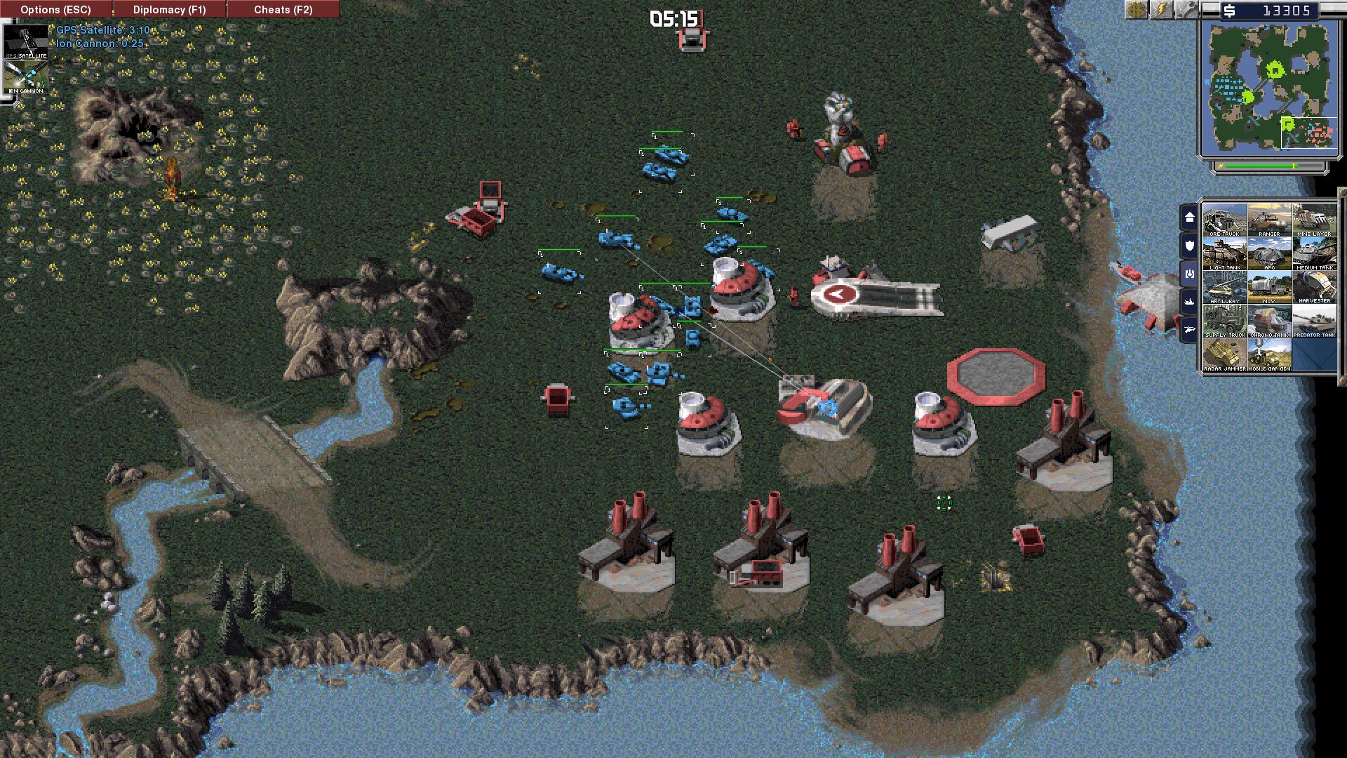 An example of OpenRA running