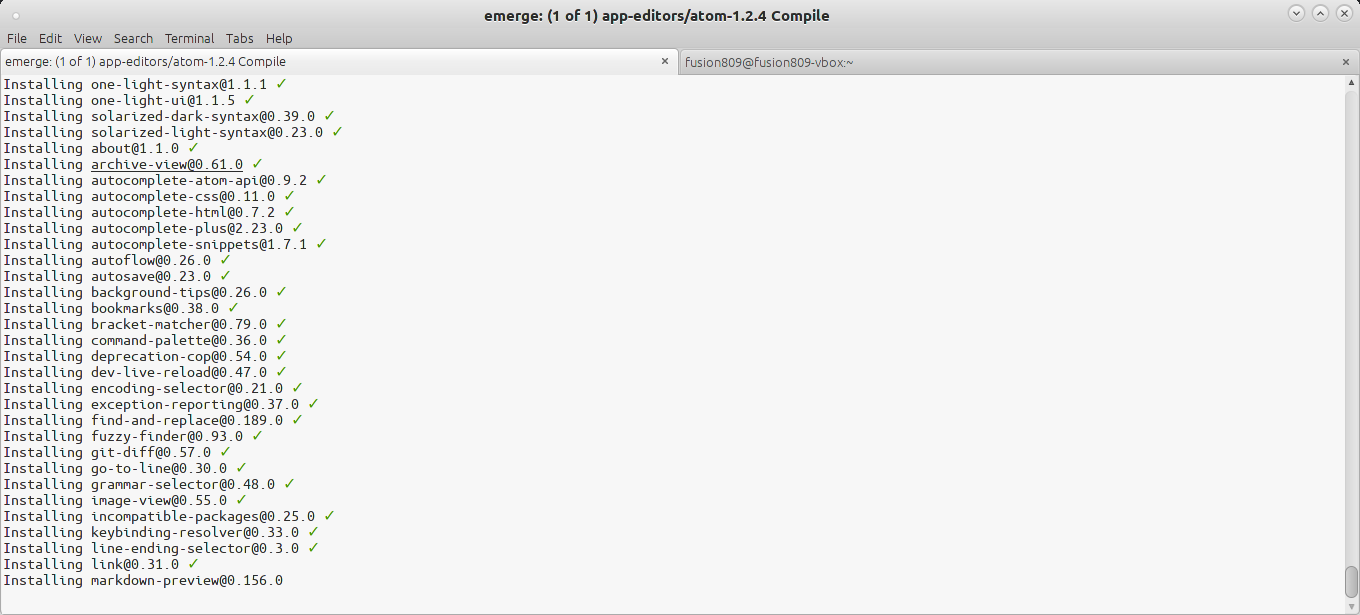 MATE Terminal 1.8.1 running under MATE
