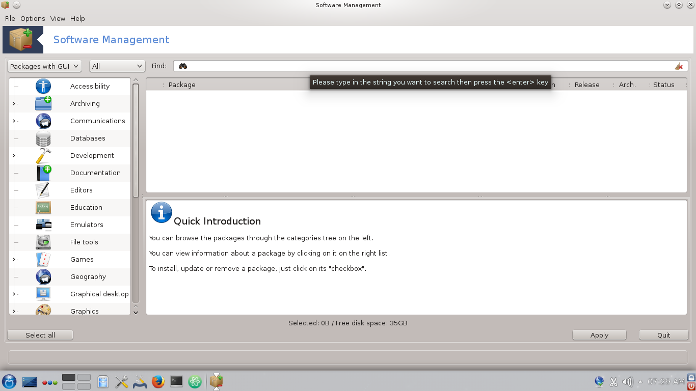 rpmdrake 6.20 running on Mageia 5