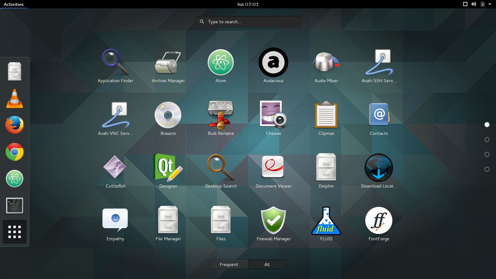 Sabayon Linux with the GNOME 3 desktop.