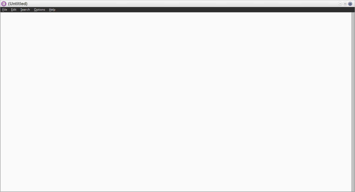 Leafpad 0.8.18.1 running under Moksha