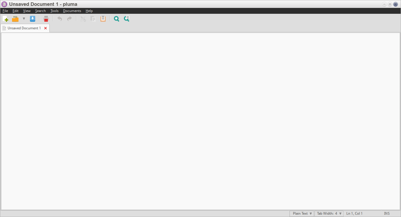pluma 1.8.1 running under Moksha